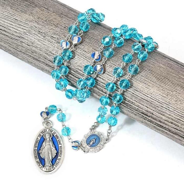 Miraculous Crystal Beads Rosary