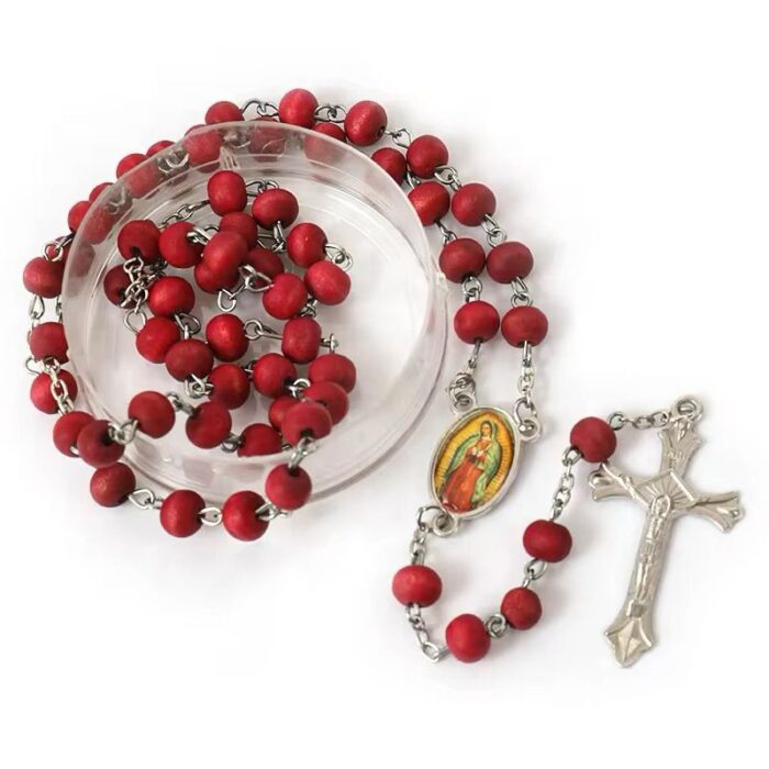Our Lady of Guadalupe Scented Red Rosary