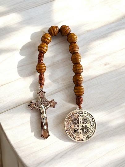 Saint Benedict Medal prayer pocket rosary