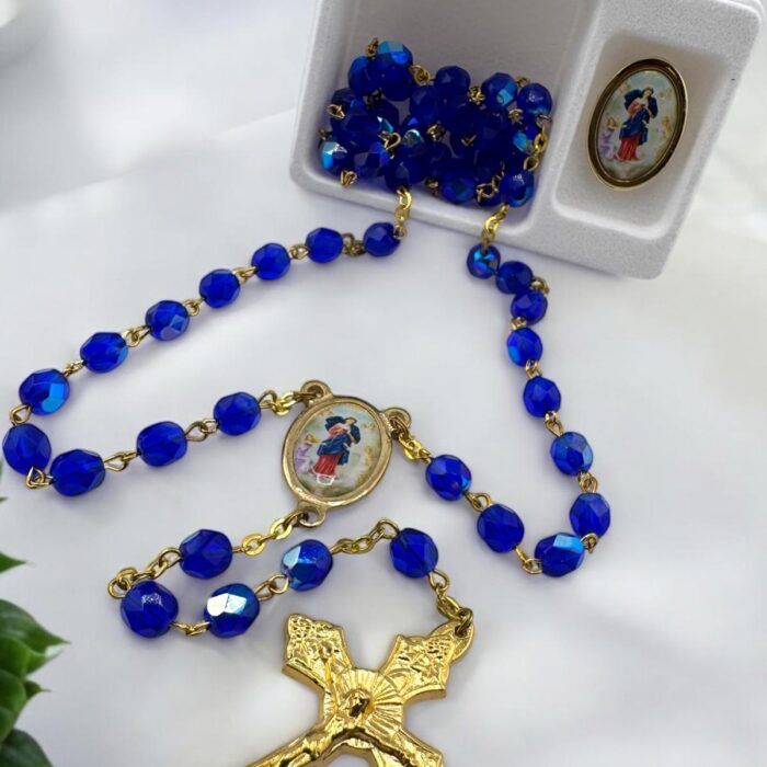 Our Lady of Lourdes Ultramarine Blue Rosary
