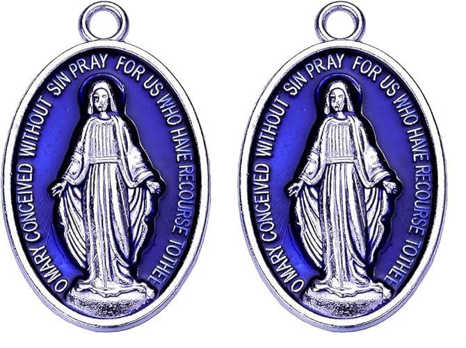 Miraculous Medium Enamel Blue Medal