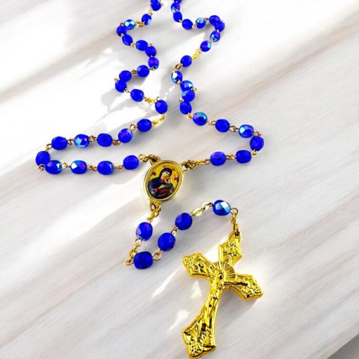 Our Lady of Perpetual Ultramarine Blue Rosary