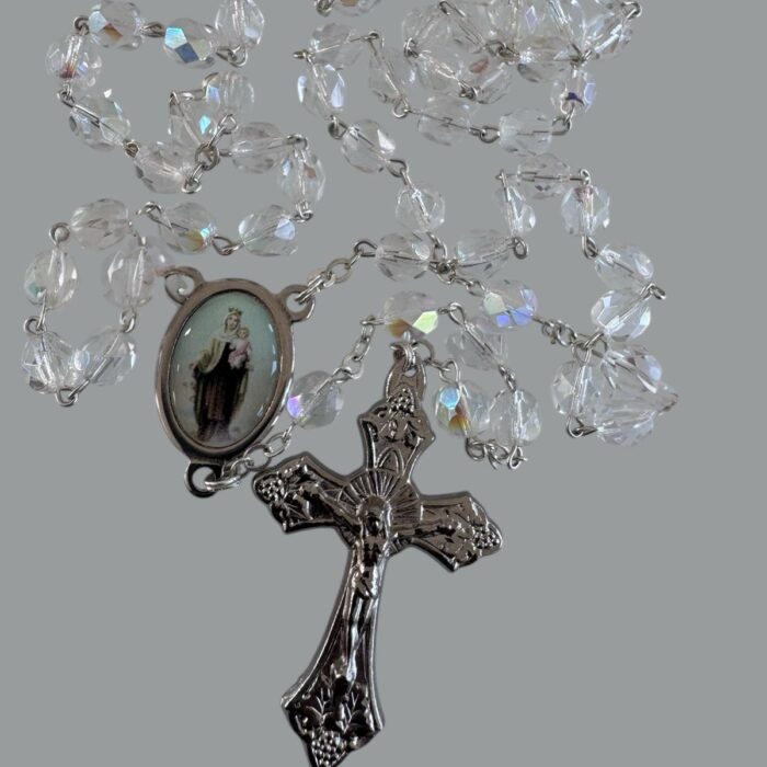 Our Lady of Mount Carmel Crystal Clear Rosary