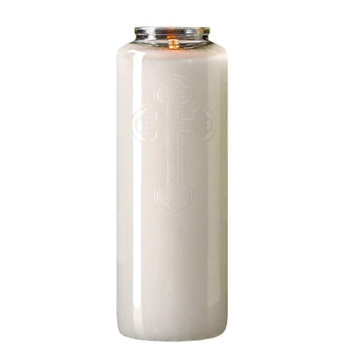 6 Days Clear Bottle light Glass Candle