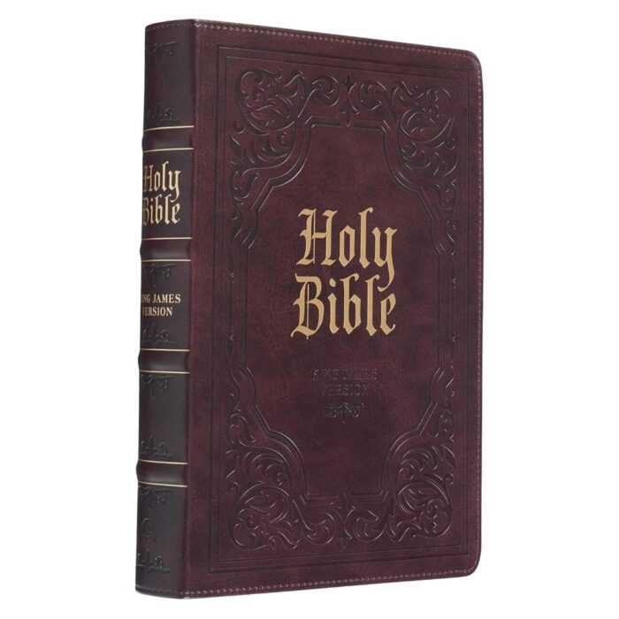 KJV Large-Print Bible - Imitation Leather, Dark Brown bible