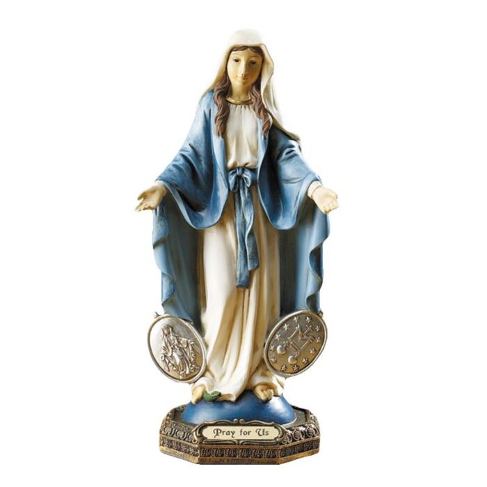 Our lady of Miraculous medal statue 9"