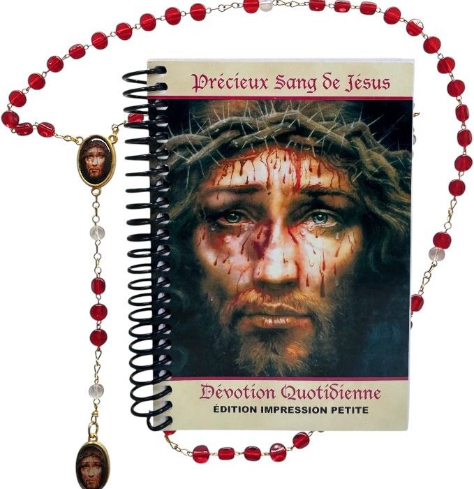 PRECIOUS BLOOD OF JESUS DAILY DEVOTIONAL Booklet and rosary combo