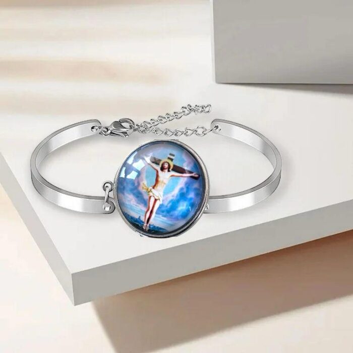 Holy cross charm bracelet