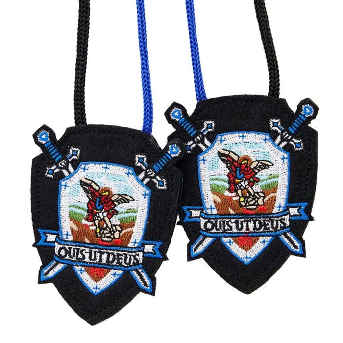 Saint Michael deluxe woven scapular