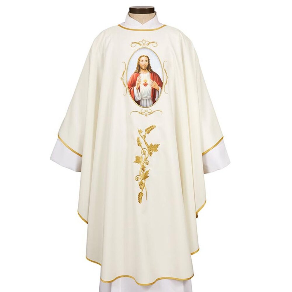 Almafi collection sacred Heart chasuble