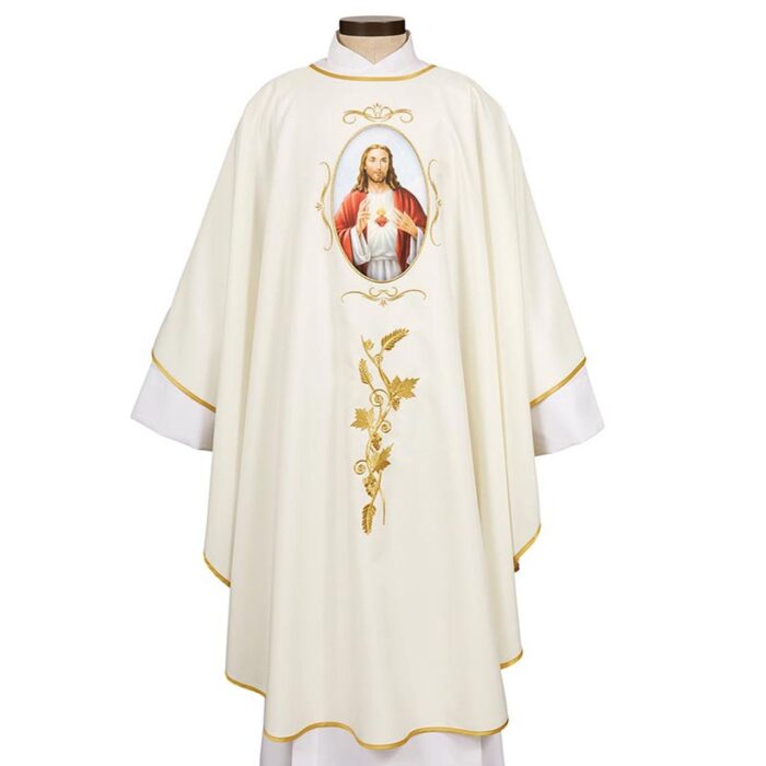 Almafi collection sacred Heart chasuble