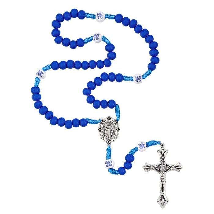 Ave Maria Corded Wood Rosary