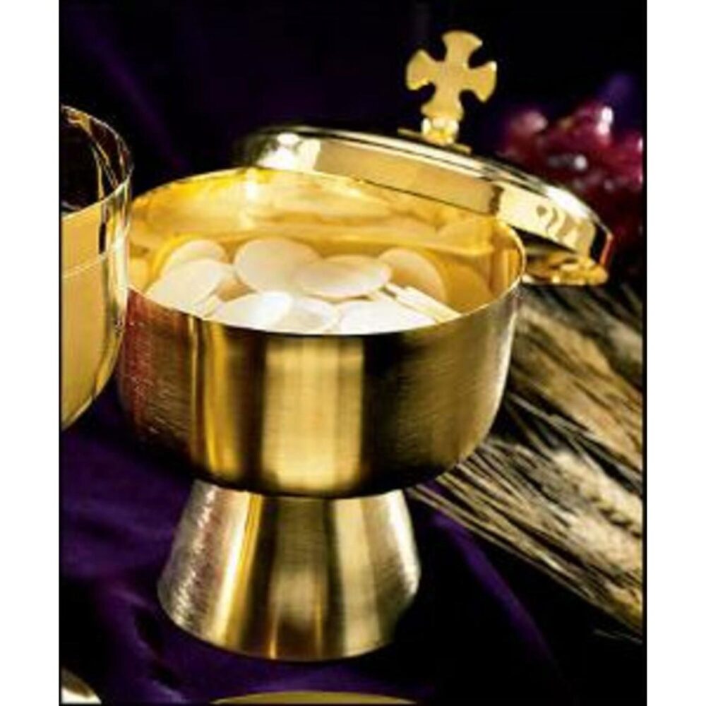 Matte Finish Ciborium w/ Cross Cover