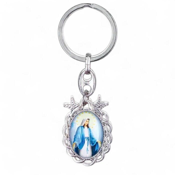 Our lady of Grace Dove key chain