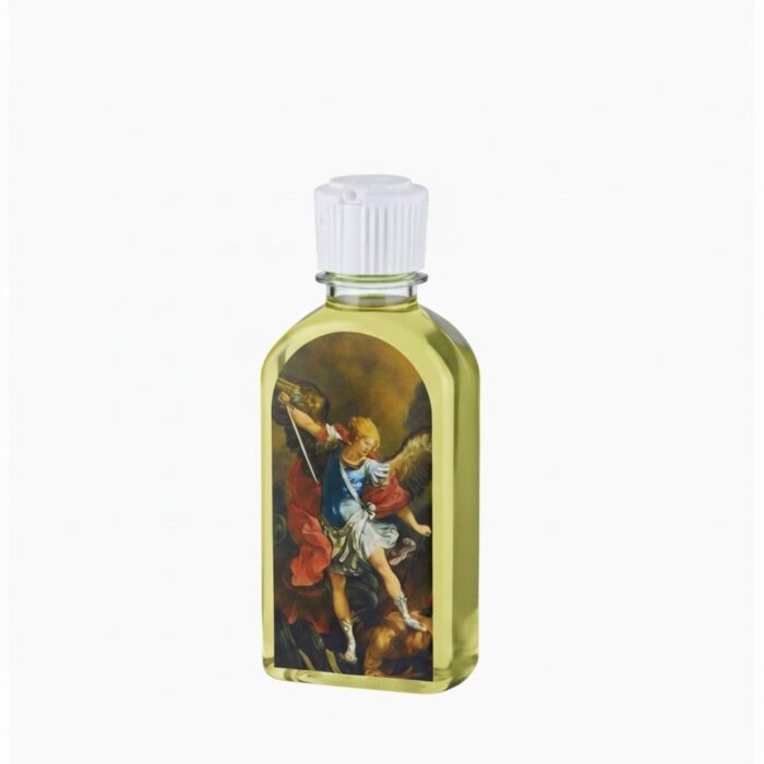 Saint Michael anointing holy oil