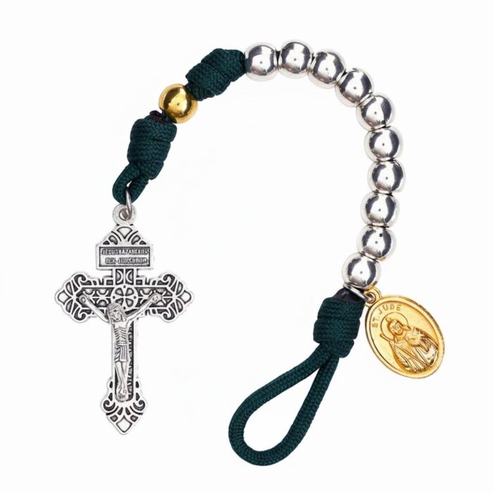 Saint Jude paracord Rosary bracelet